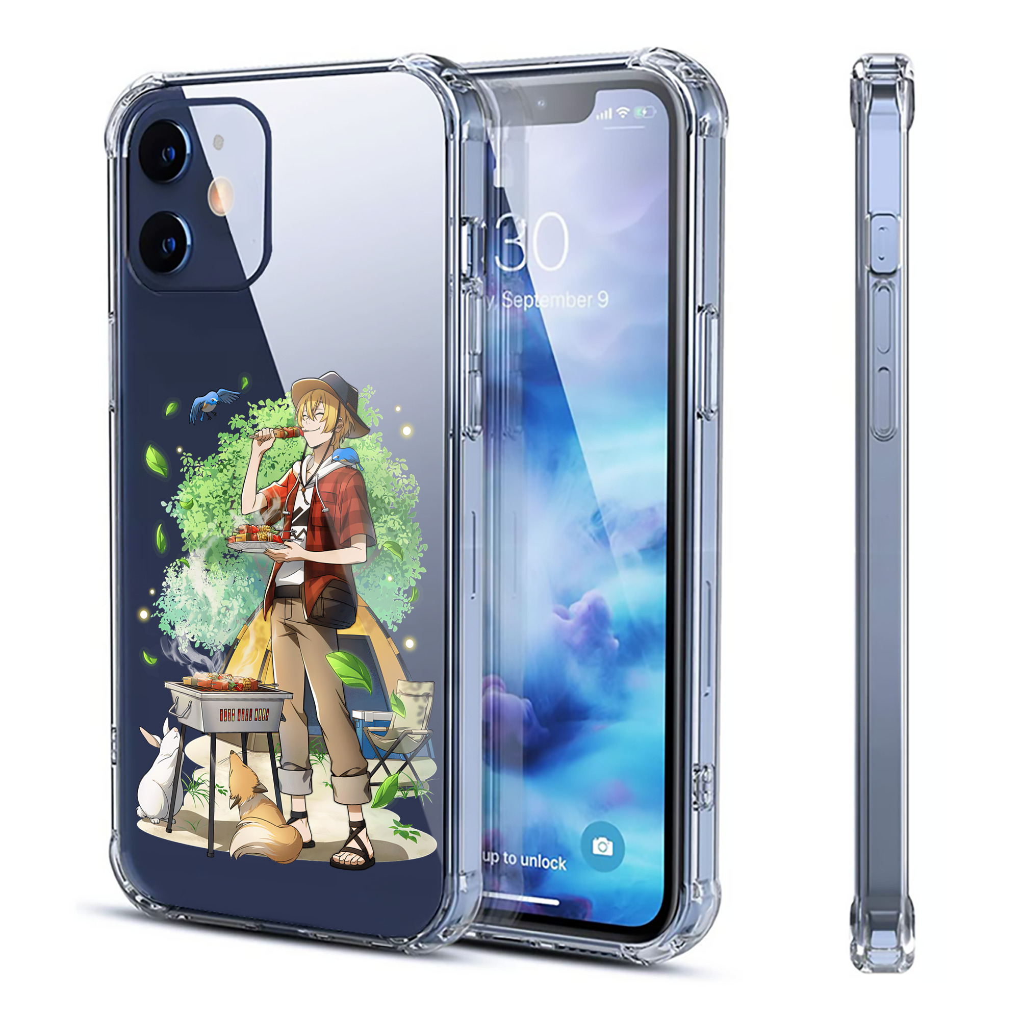 （画像用） 文豪ストレイドッグス Bungo Stray Dogs 【iPhone 12シリーズ対応】透明スマホケース（クリアソフトケース）